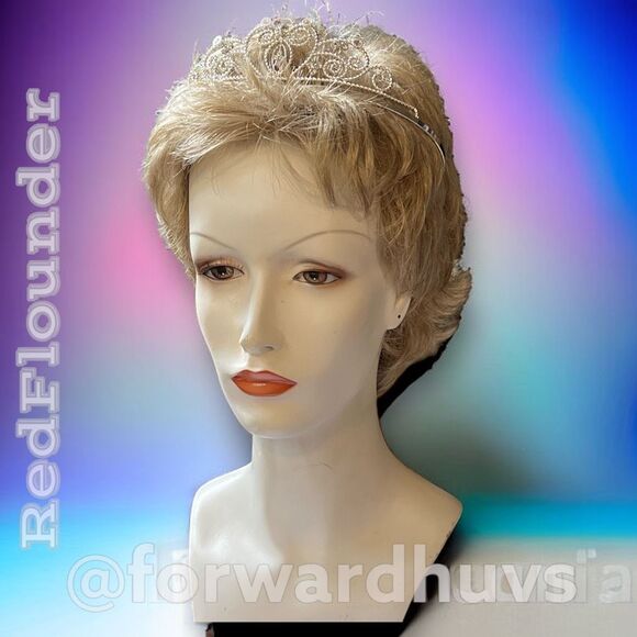 Silver Tone Rhinestone Embellished Fancy Tiara - Picture 5 of 11